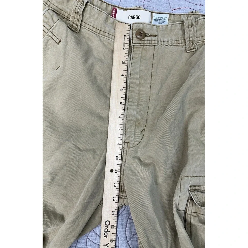 Y2K Levi's Cargo Pants Cotton Chino Baggy Skater Wear Paint Stains / Men's 34x32